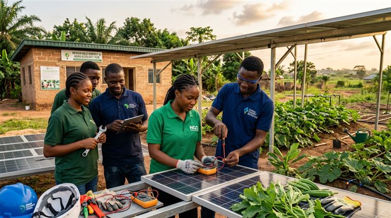 SWaYE Initiative Pillars - African youth and women clean-tech capacity training